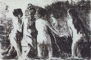 Camille Pissarro, Line of bathers